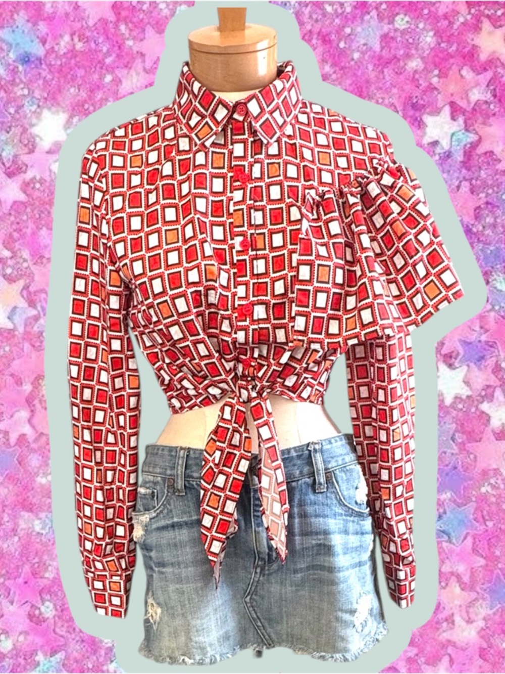 CQ by CQ euro ruffle cropped blouse S NWOT rodarte asymmetrical shirt